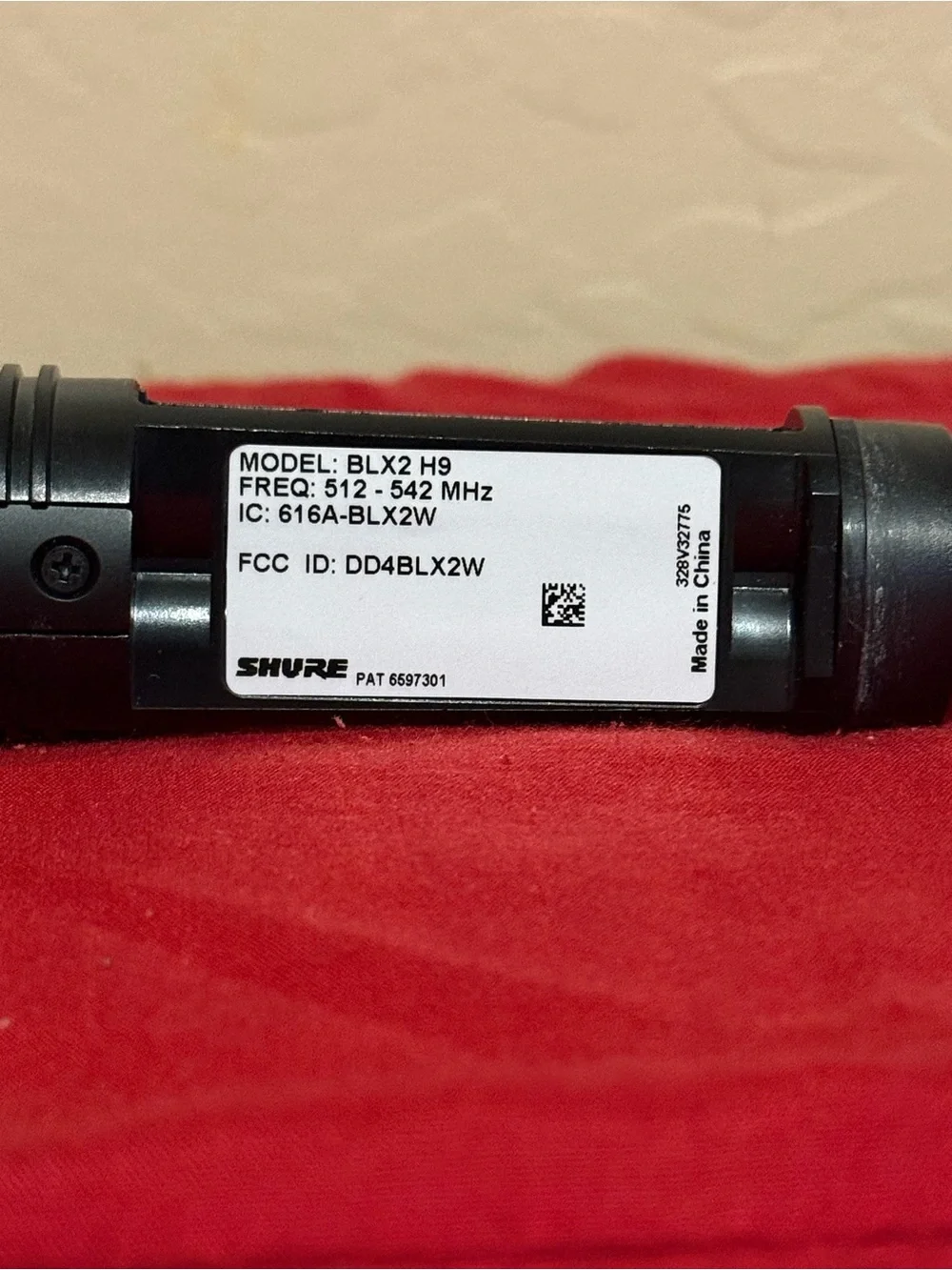 Shure Handheld Wireless Microphone and Receiver - Black and Silver